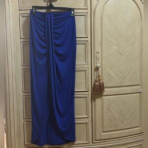 Chic Royal Blue Maxi Skirt